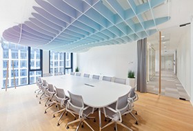 Thiết kế nội thất phòng họp văn phòng DTZ